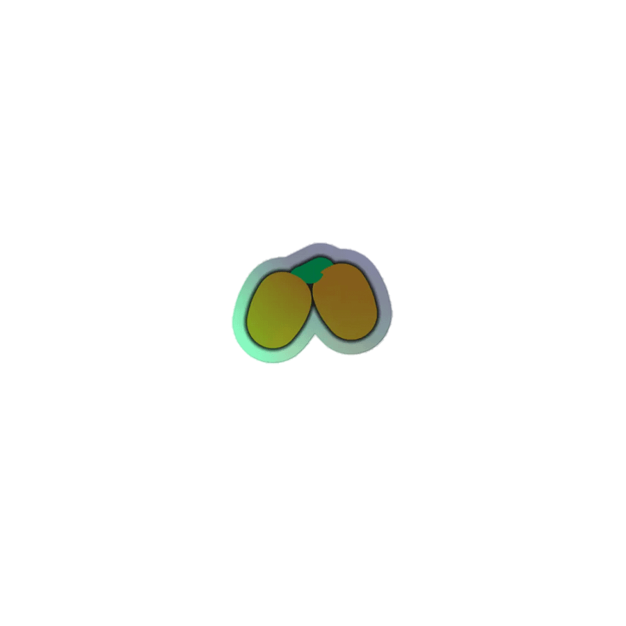 Holographic Dangle Mangoes Sticker product image (1)