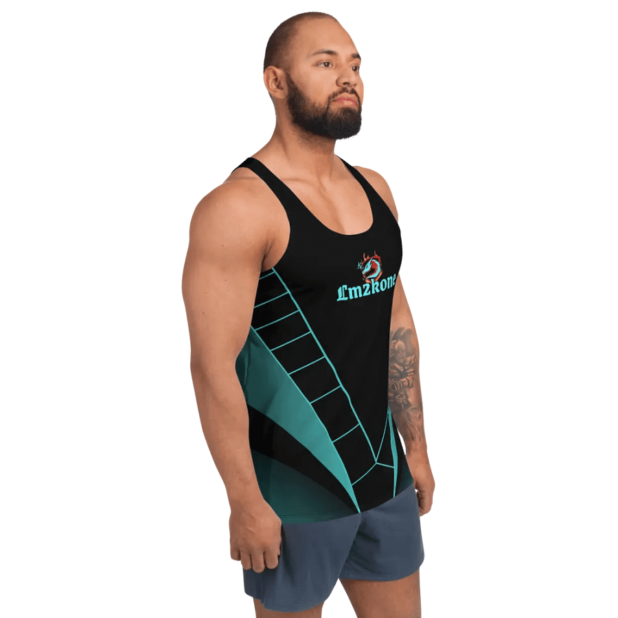 LM2Kone cyan - Customizable Tank Top - 5% elastane product image (7)