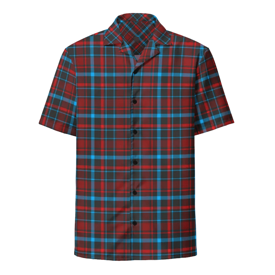 Jonny Rockford Branded Tartan Hawaiian Shirt product image (1)