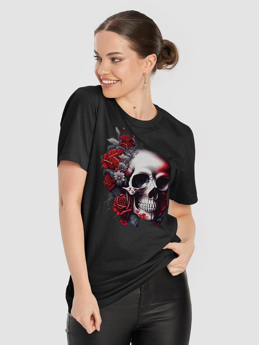 Skull Flower Red T-shirt product image (5)