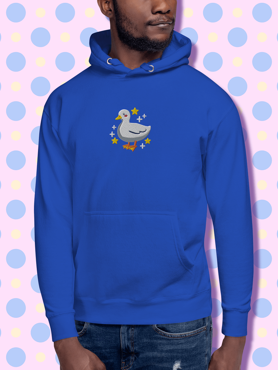 Cute Duck Embroidered Unisex Hoodie product image (5)