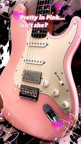 #prettyinpink #strat #stratocaster #nashguitars #lollarpickups #rayplaysguitar #shellpink #shellpinkstrat