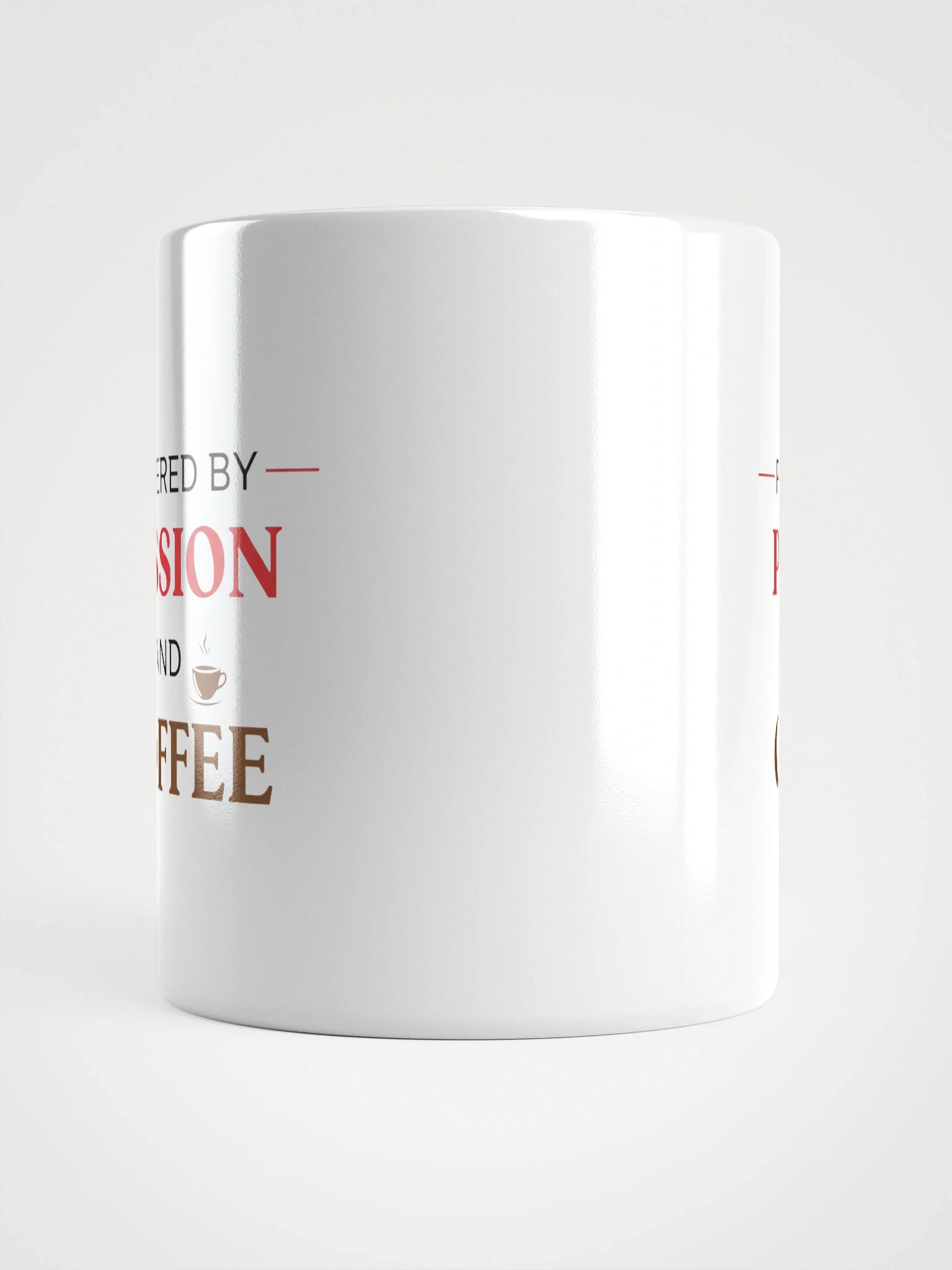Powered by Passion (And Coffee) Mug – Motivational Coffee Cup for Work & Creativity Lovers product image (6)