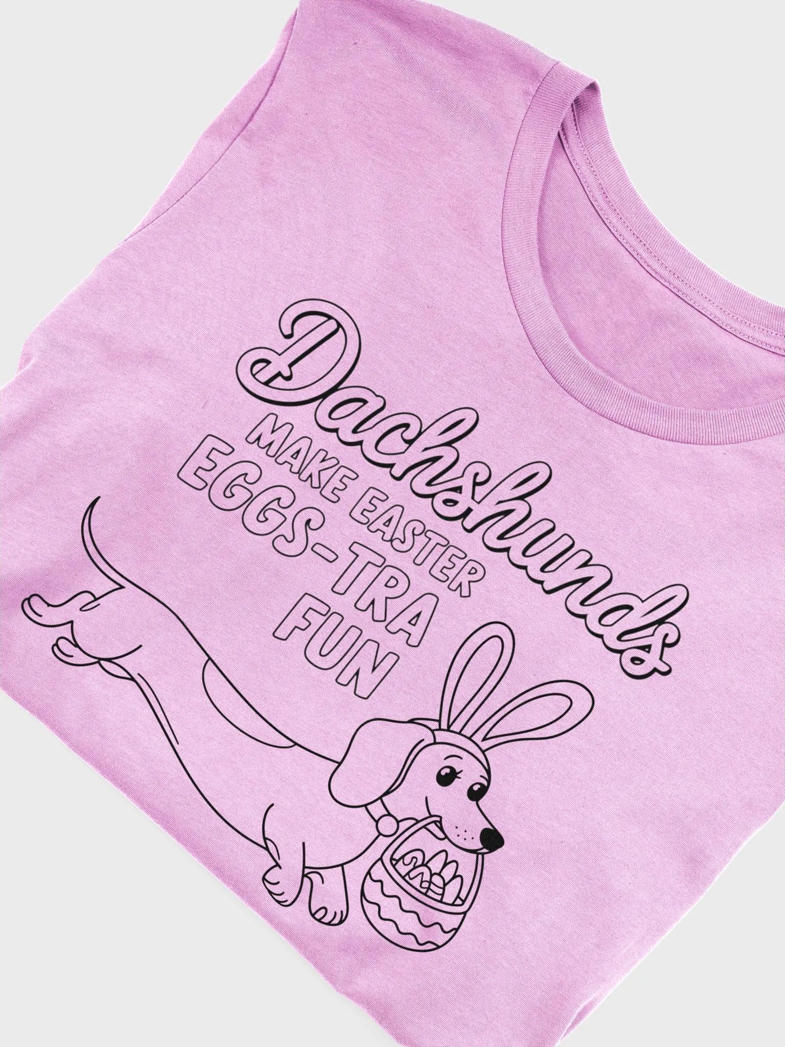 Egg-stra Fun Dachshund Easter Tee product image (9)