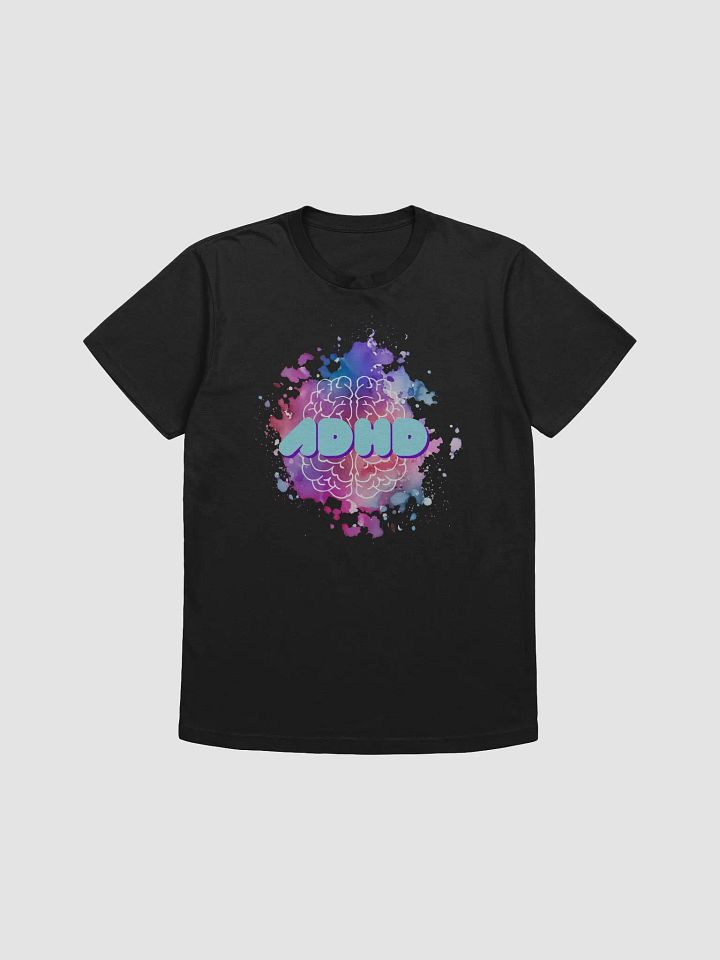 ADHD Paint Splatter Brain Retro Text Super Soft Shirt product image (4)