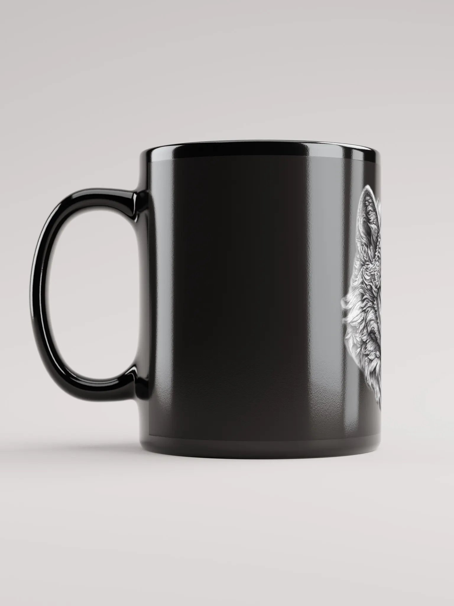 Enchanted Wolf's Gaze glossy Mug product image (6)