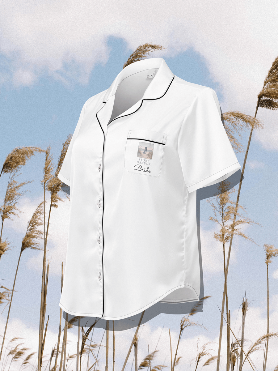 Stone Harbor Bride Women's Short Sleeve Pajama Top product image (1)