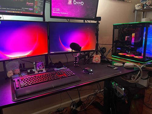 My setup has come such a long way 🥹 Can’t wait to see what this new PC can do. Thank you to my community for making this gian...