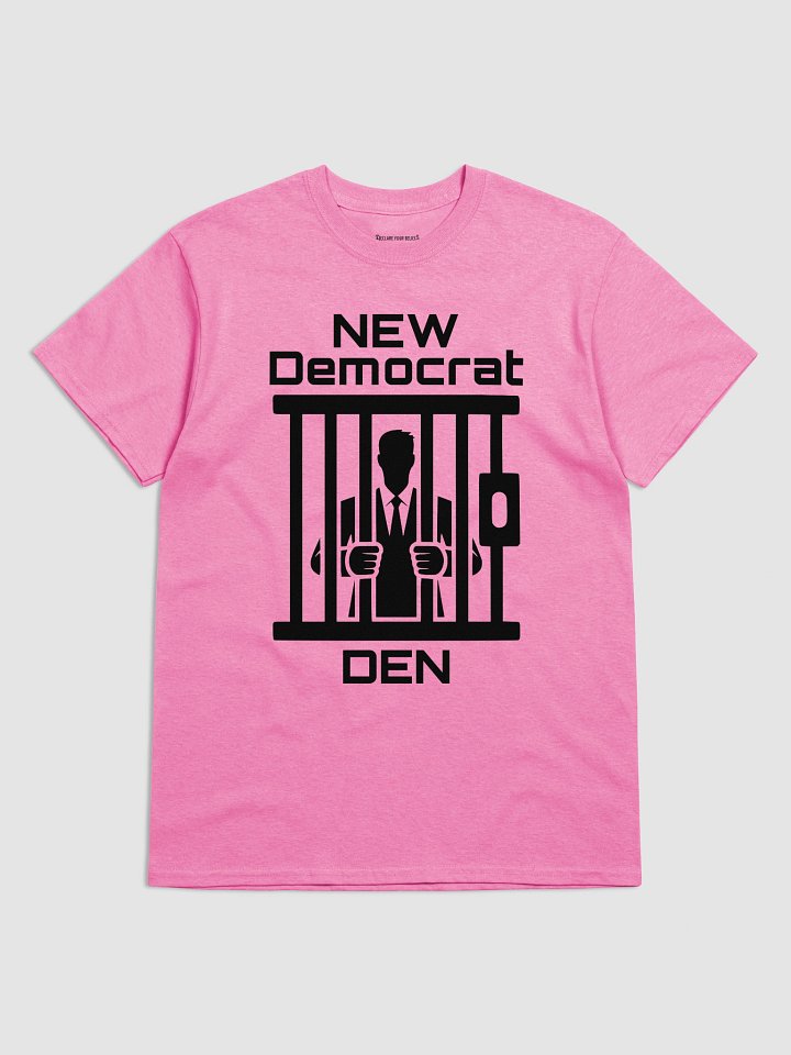 NEW Democrat DEN Prison Bars Graphic – Bold Statement Tee - Black Ink product image (1)