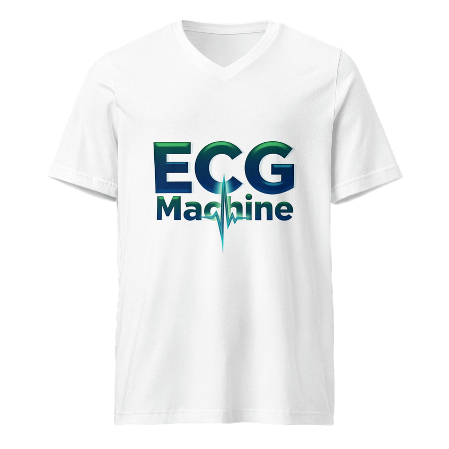 ECG Wave Machine V-Neck Tee product image (1)