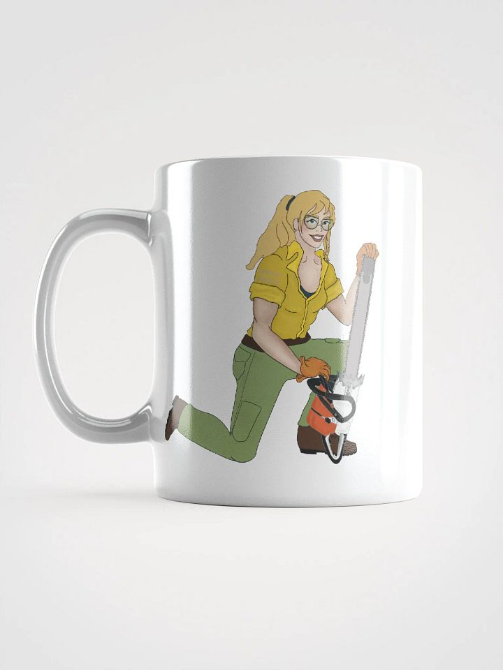 Blonde Chainsaw Pinup Mug product image (1)