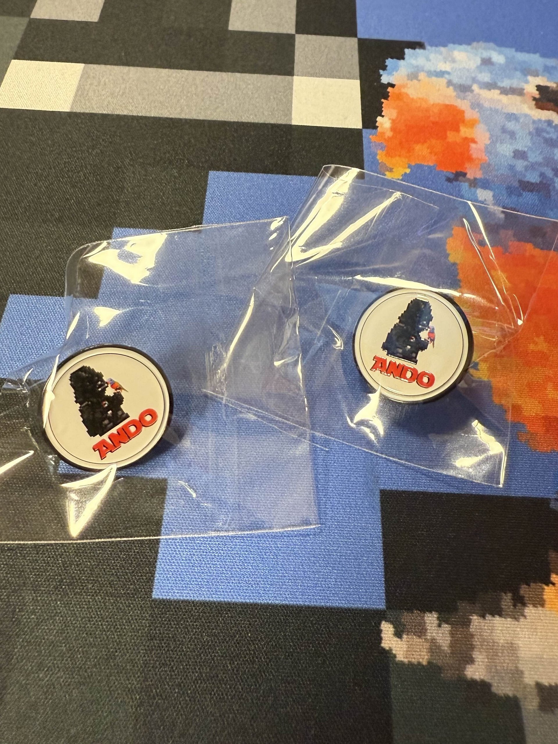 Ando logo pin (INCLUDING SHIPPING) product image (1)