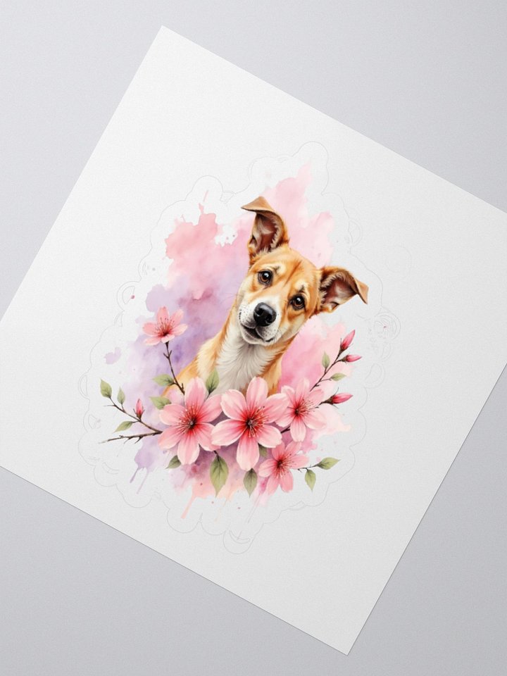 Potcake Floral Sticker product image (2)