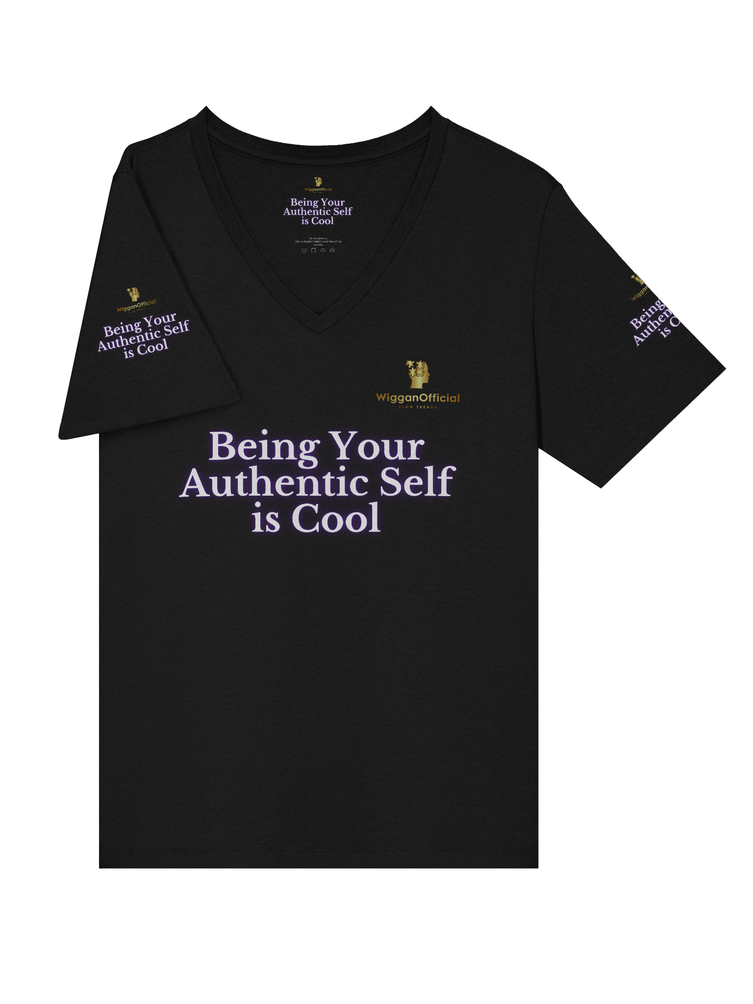 WigganOfficial "Being Your Authentic Self Is Cool" V-Neck T-Shirt. product image (31)
