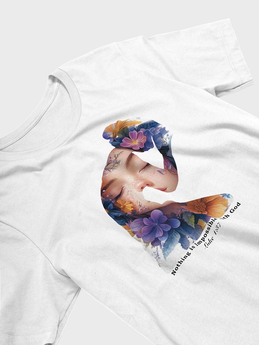 Nothing Is Impossible with God Woman Silhouette T-Shirt product image (3)