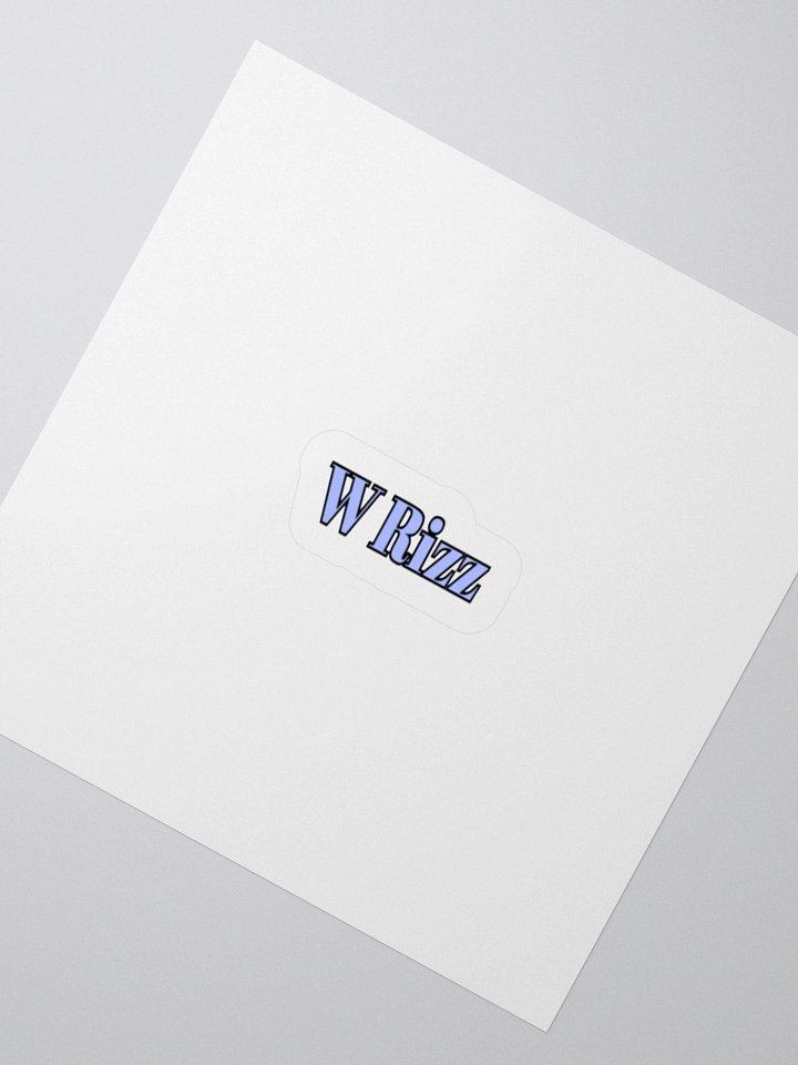 W Rizz Meme Sticker. product image (2)