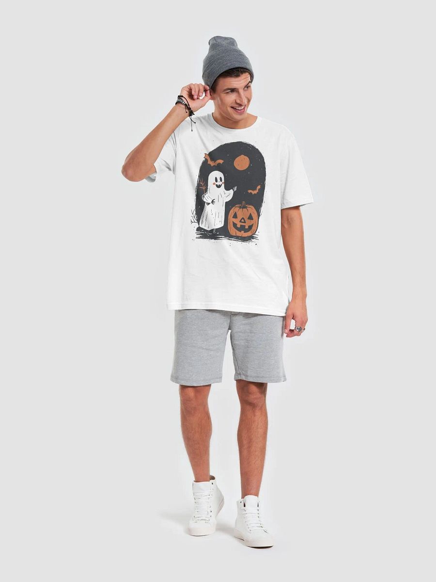 Friendly Ghost & Pumpkin Halloween Tee product image (6)