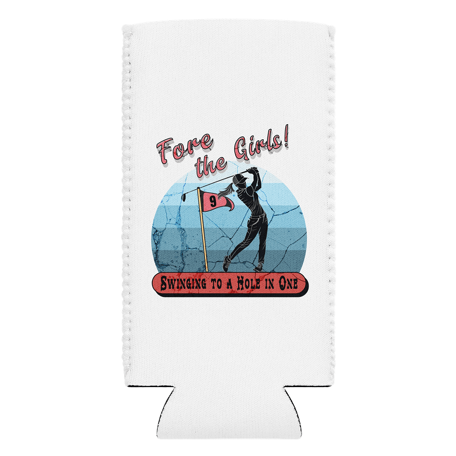 Fore The Girls Swinging To A Hole In One Golfing Can Cooler product image (1)