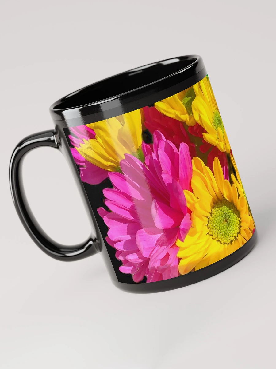 Bright Daisy Bouquet Black Coffee Mug product image (6)