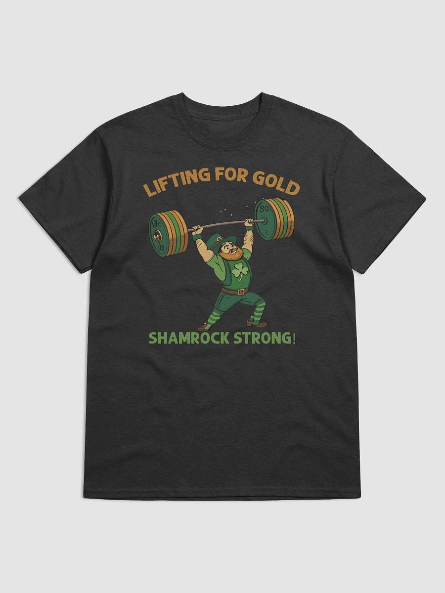 Lifting for Gold Shamrock Strong Leprechaun Tee product image (2)