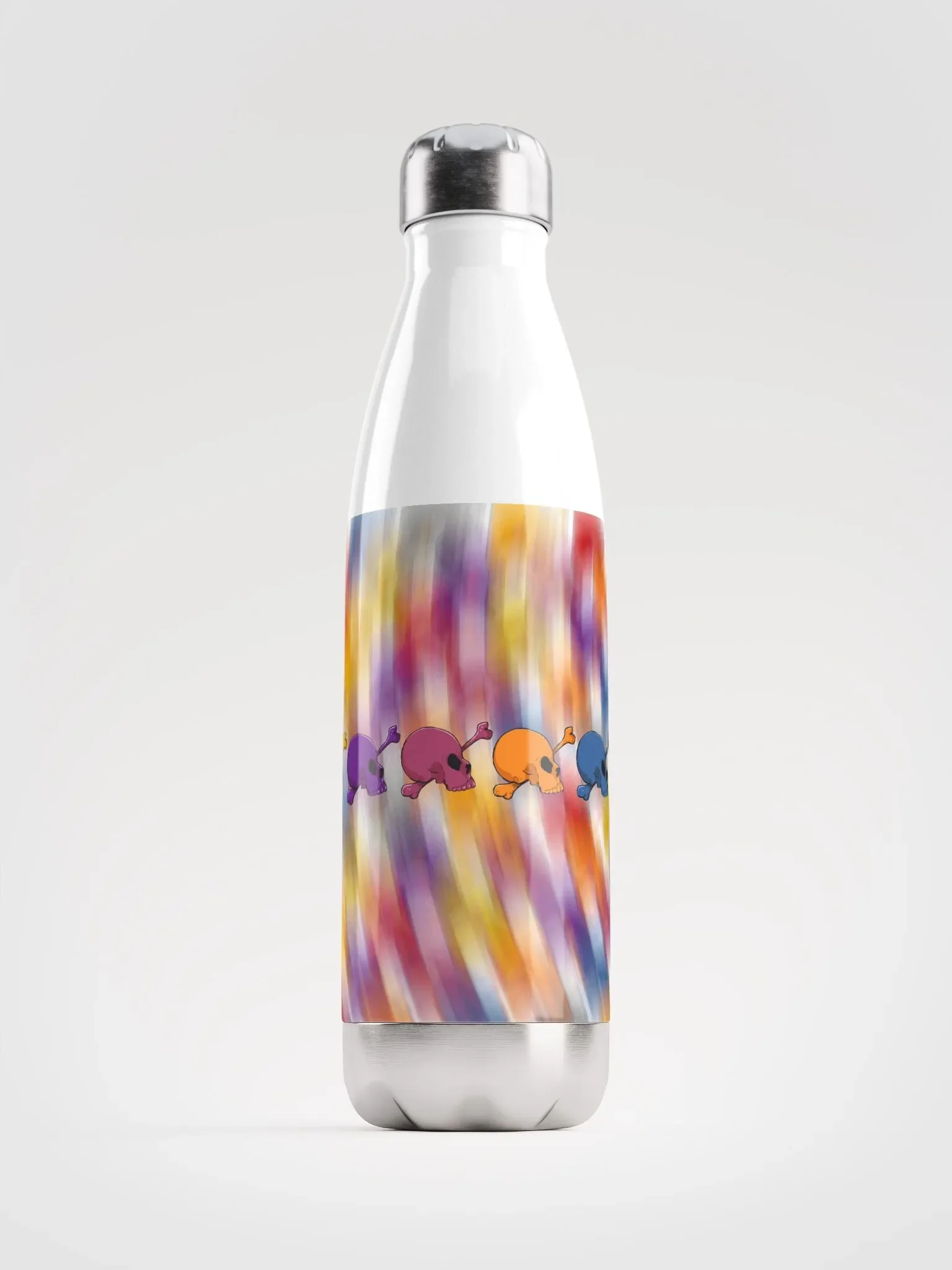 Swirling Skulls Stainless Steel Water Bottle product image (1)