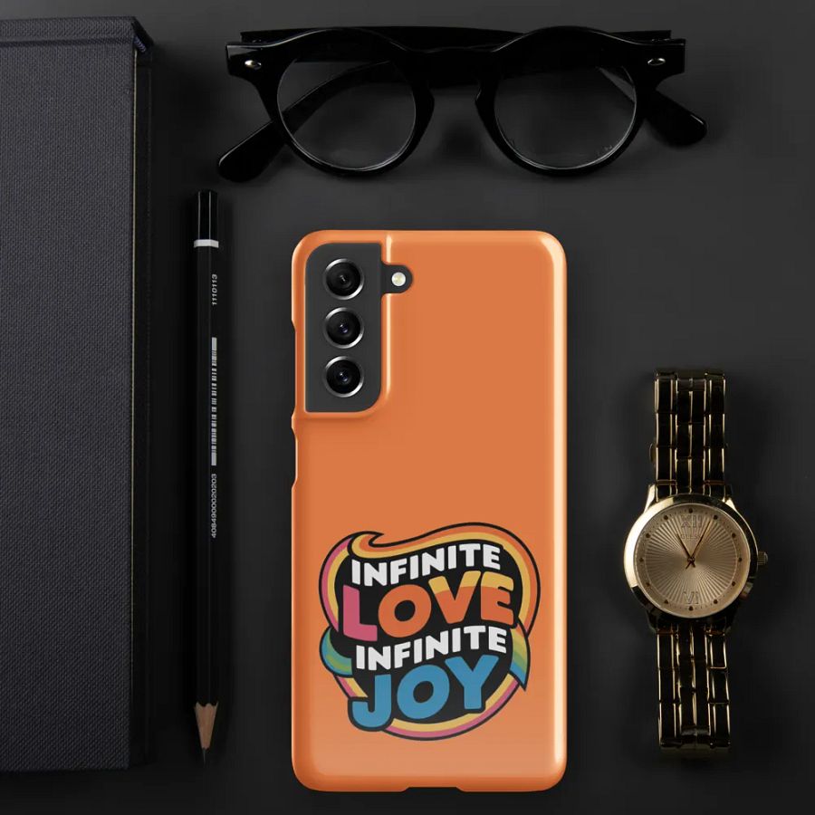 Infinite Love Infinite Joy Snap Case for Samsung (Orange) product image (8)
