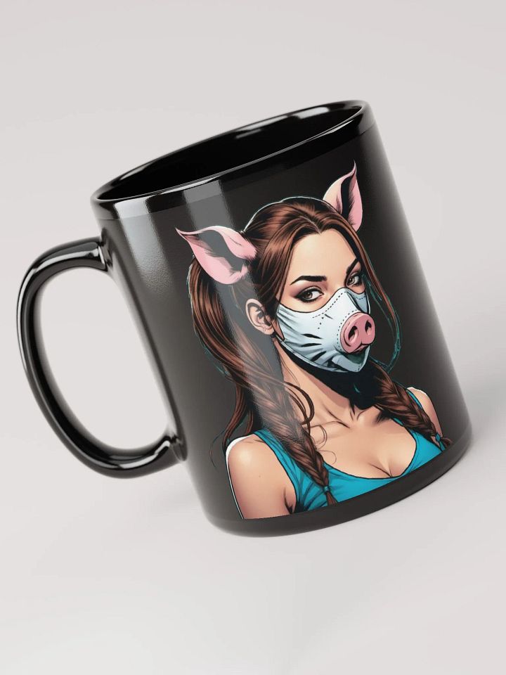 Fear The Pig Black Mug product image (1)