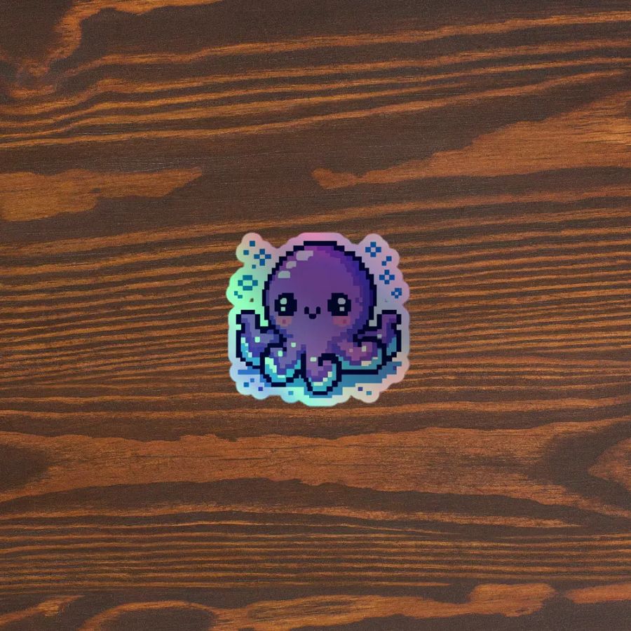 OctoSparkle Holographic Sticker product image (3)