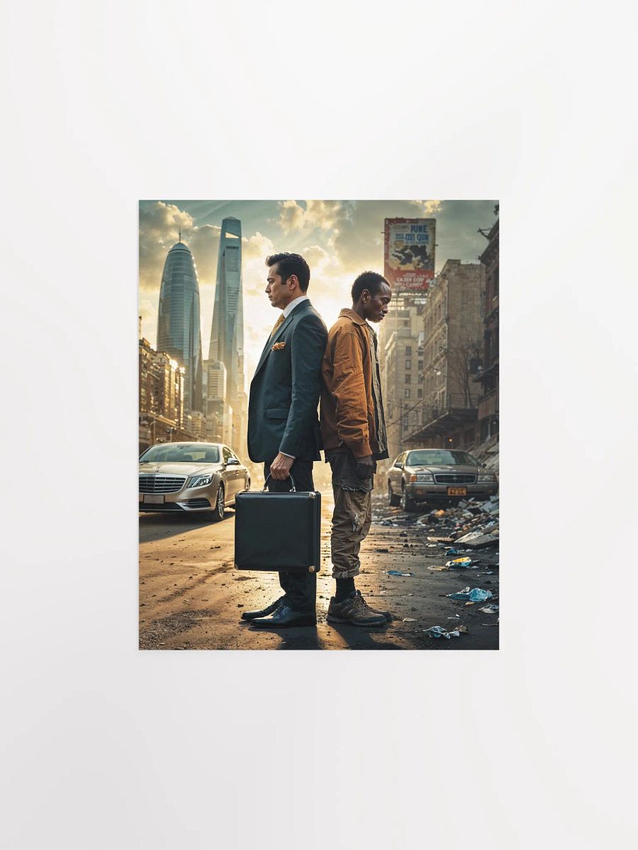 Divided by Streets, United by Shadows Matte Poster product image (5)