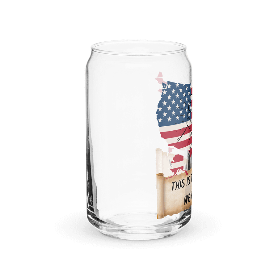 Come Together USA Can Shaped Drinking Glass w/Lid & Straw product image (40)