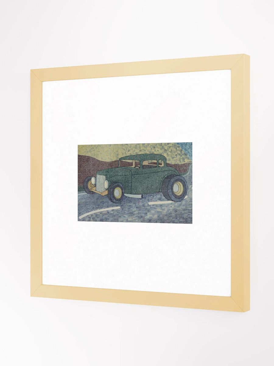 Green Hotrod Print Framed product image (4)