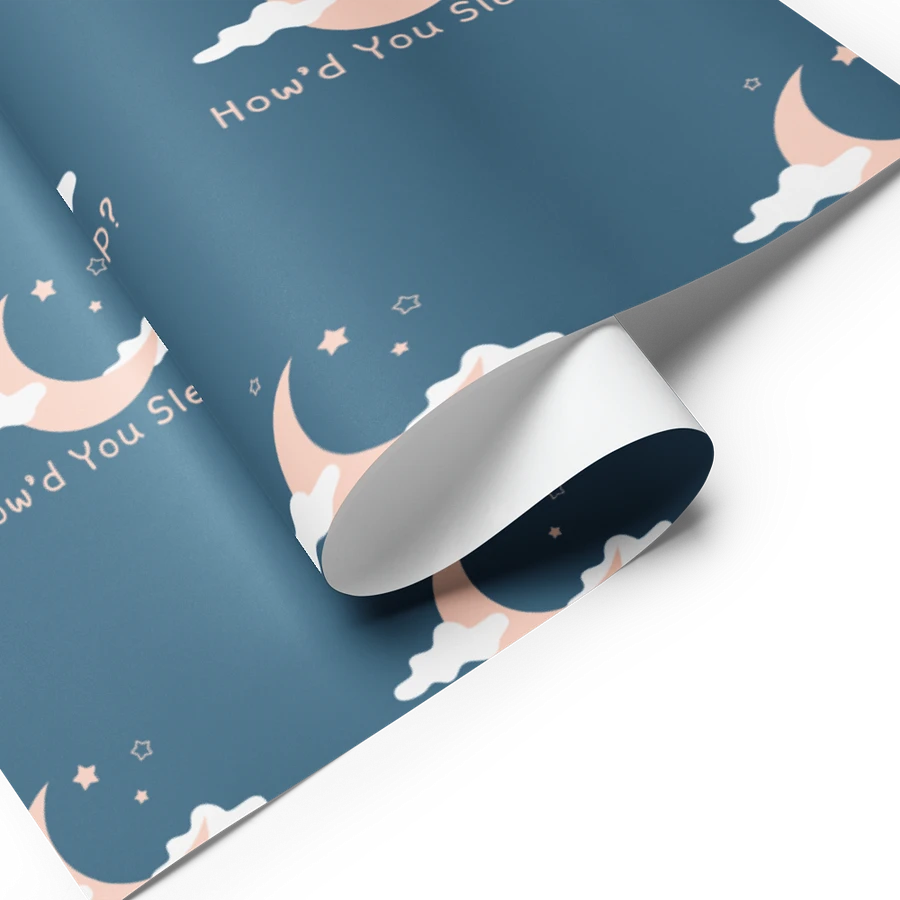 How'd You Sleep Wrapping Paper product image (17)