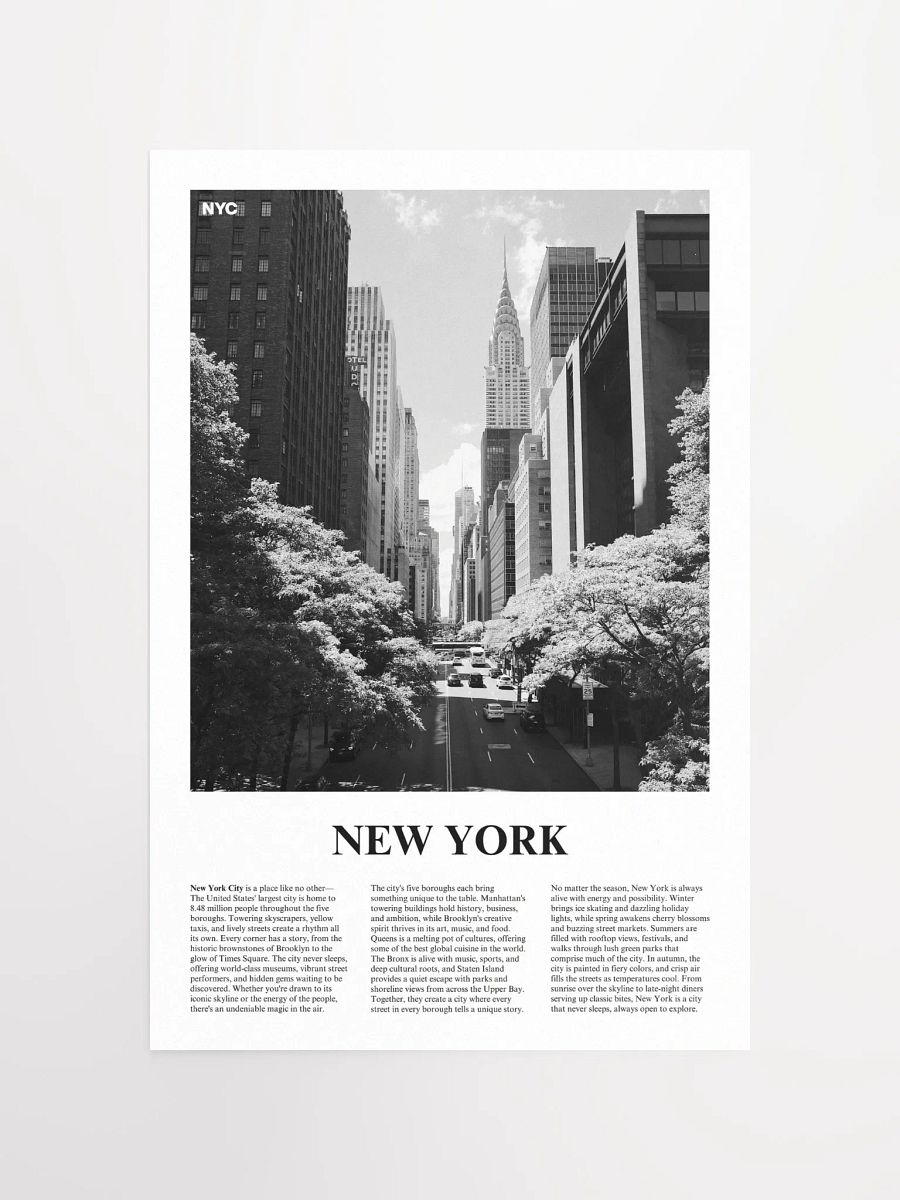 New York 01 Newspaper Poster product image (10)