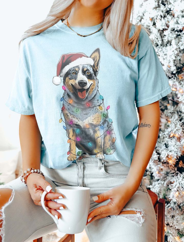 Funny Australian Cattle Dog(Blue Heeler 2) Christmas T-Shirt product image (11)