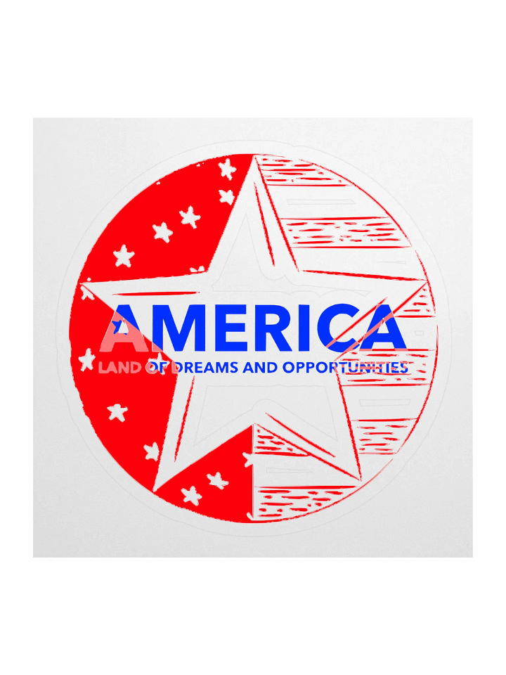 American Dream Kiss Cut Stickers product image (1)