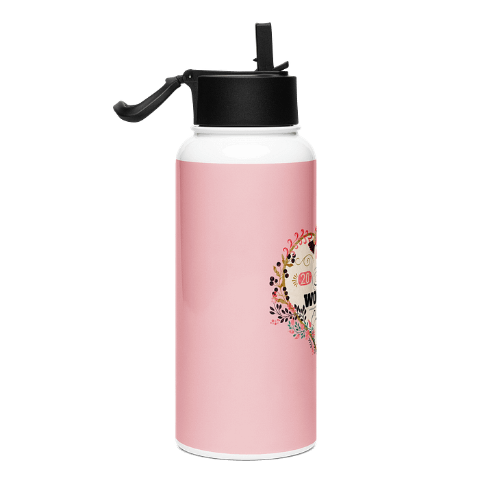 2025 "Pure Worship" Sacramento Special Convention Floral Heart Water Bottle product image (2)