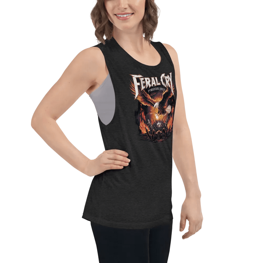 Feral Cry Forever Free Eagle Women's Tank product image (7)