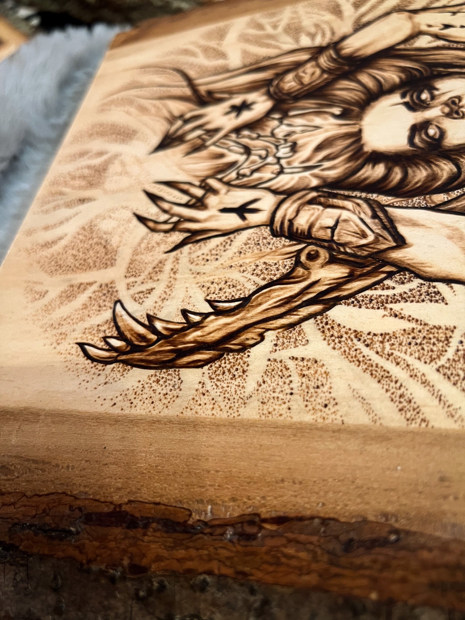 Freyja - Norse Warrior Pyrography product image (4)