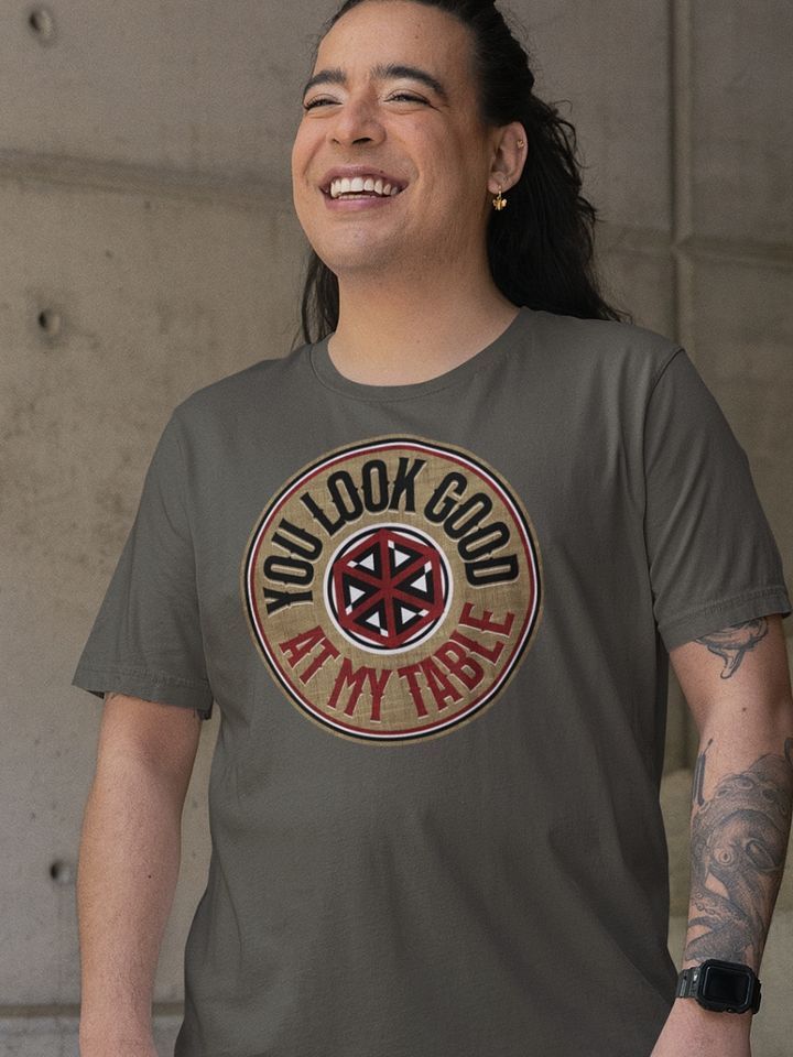 You Look Good At My Table Unisex Shirt for Board Gamers - Army product image (1)