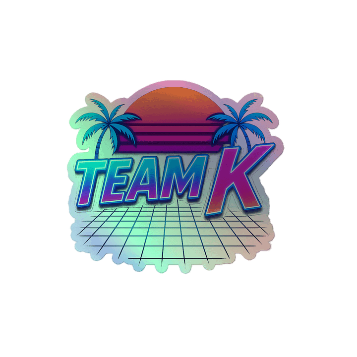 Team K 1980's HOLOGRAPHIC" STICKERS product image (2)