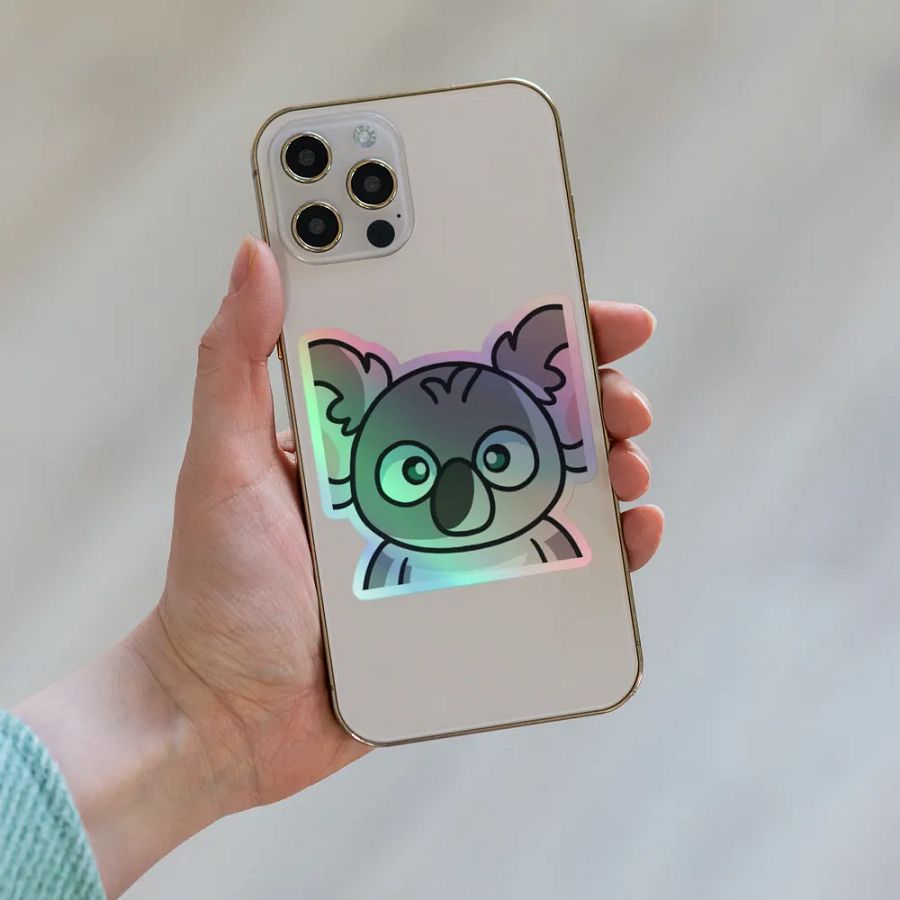 Koala Stare holo sticker product image (6)