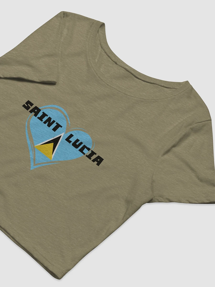 Saint Lucia Love Crop Tee product image (9)