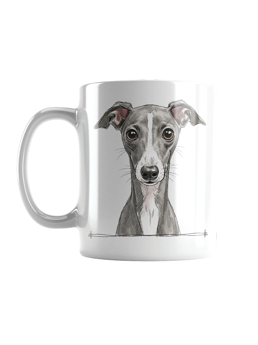 Italian Greyhound Sketch-y Art Chic Small Ceramic Mug For Iggy Lovers product image (3)