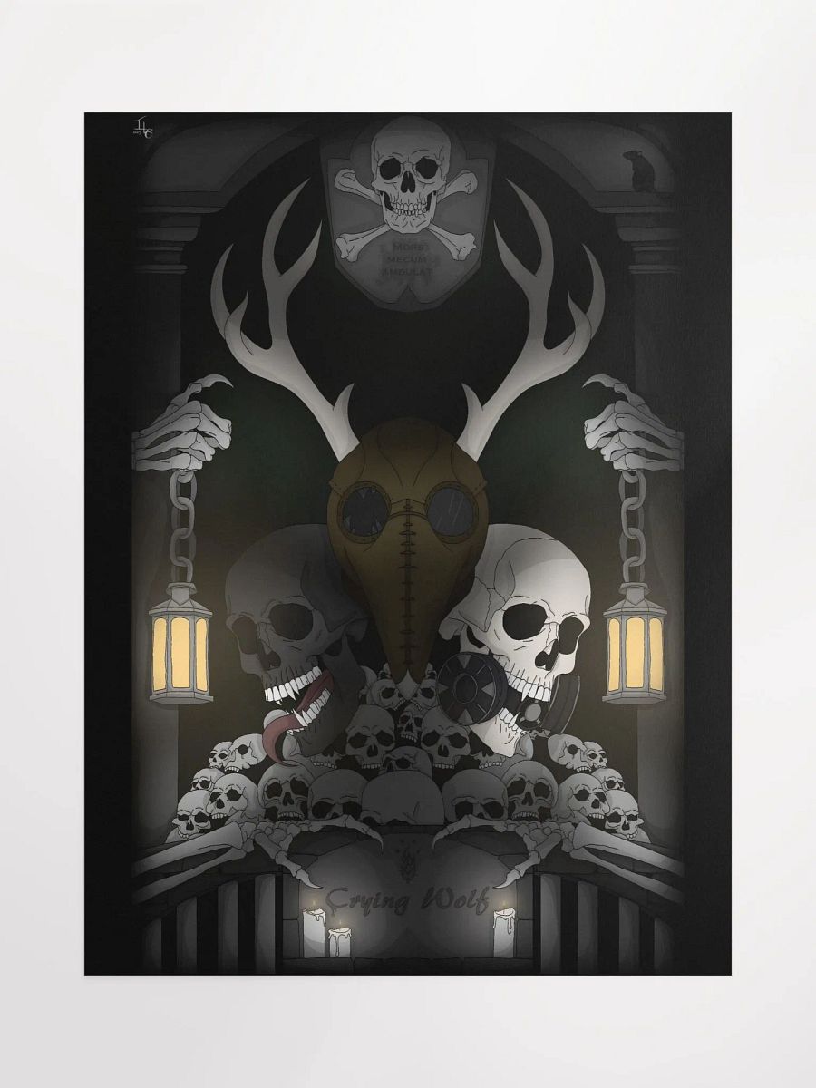 "Mors Mecum Ambulat" Plague Runners Poster product image (2)