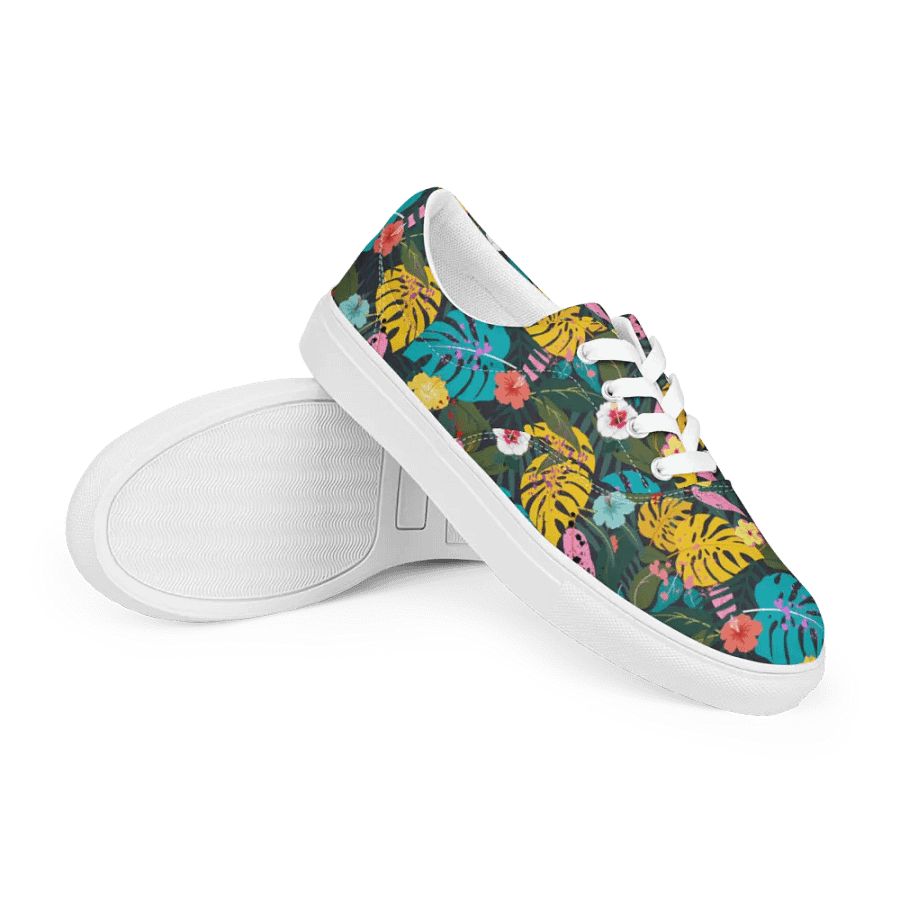 Forest Flora Lace-Up Canvas Shoes product image (7)