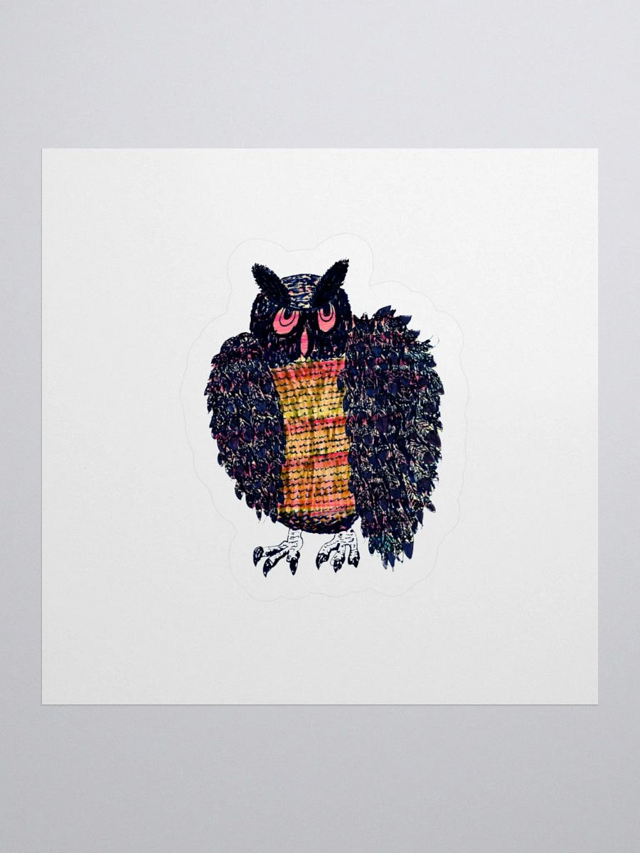 Vibrant Owl Kiss Cut Stickers product image (1)