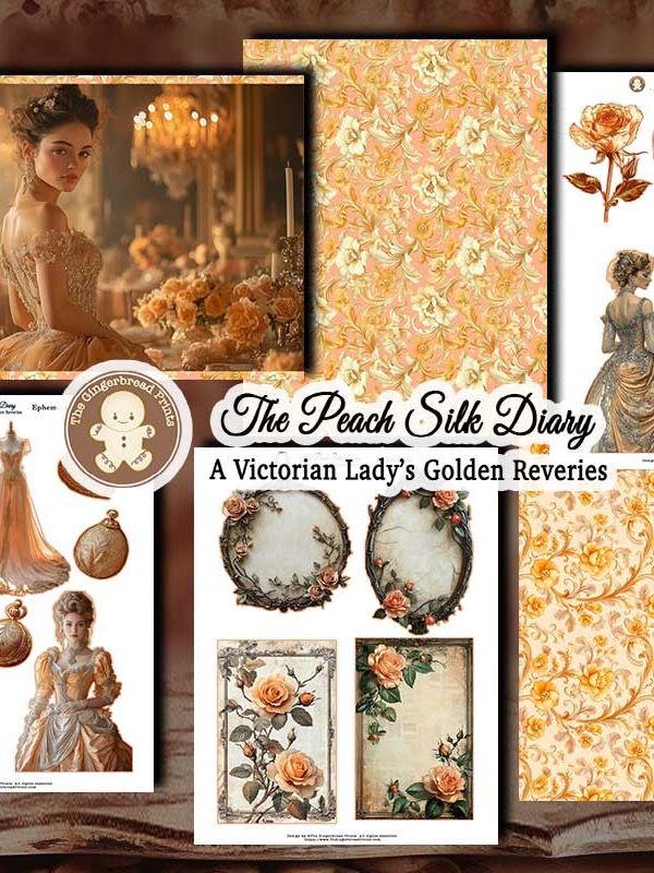 A Peach Silk Diary Journal Digital Download product image (8)