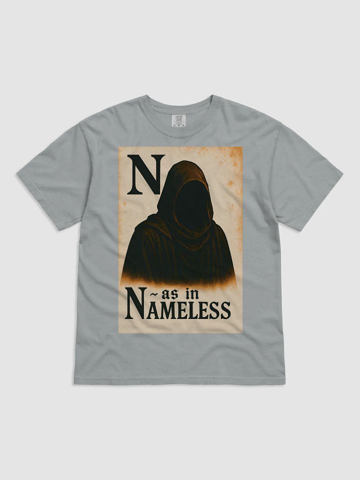 N as in nameless t-shirt product image (65)