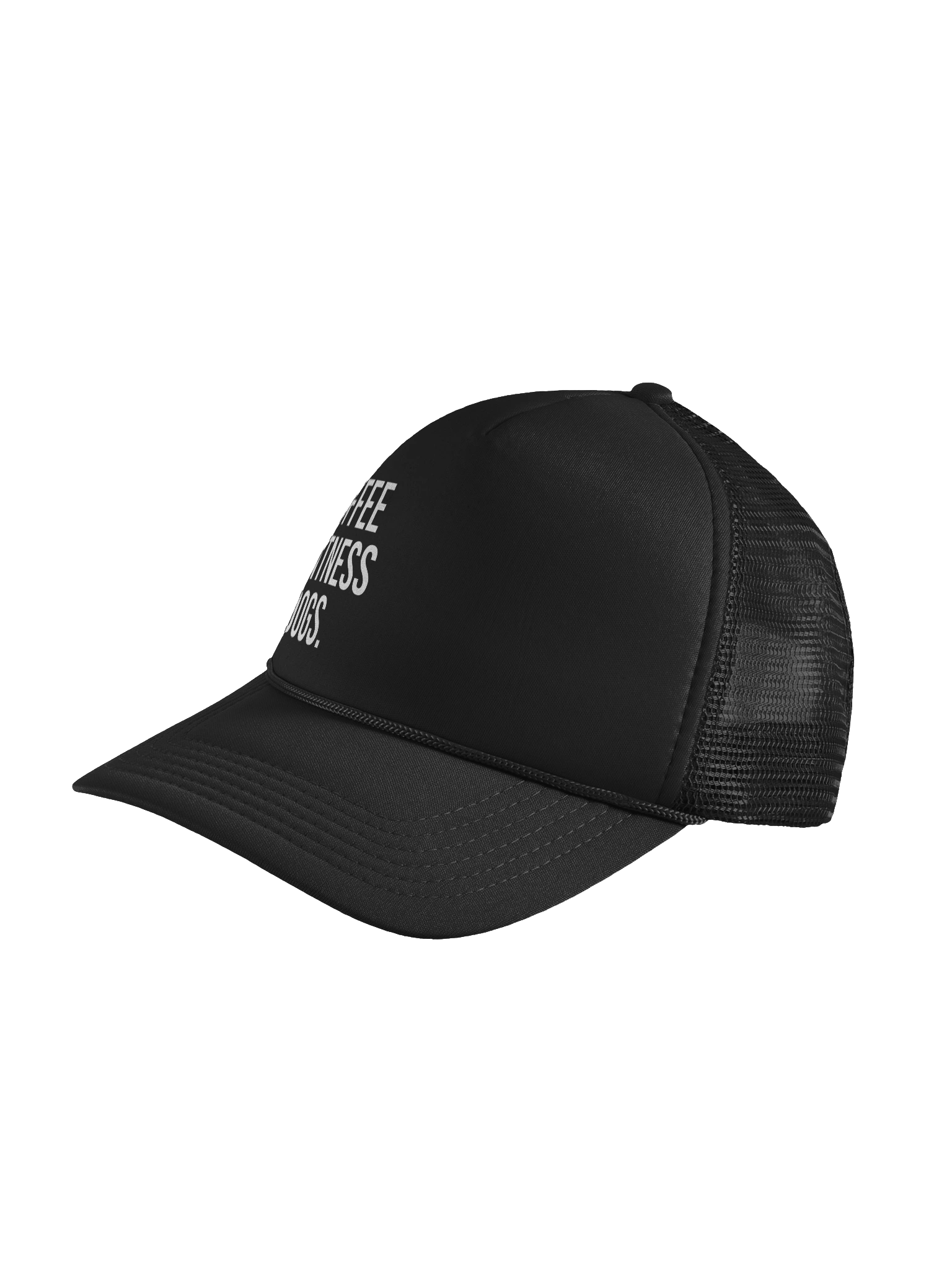 Coffee Fitness Dogs Foam Trucker Hat product image (7)