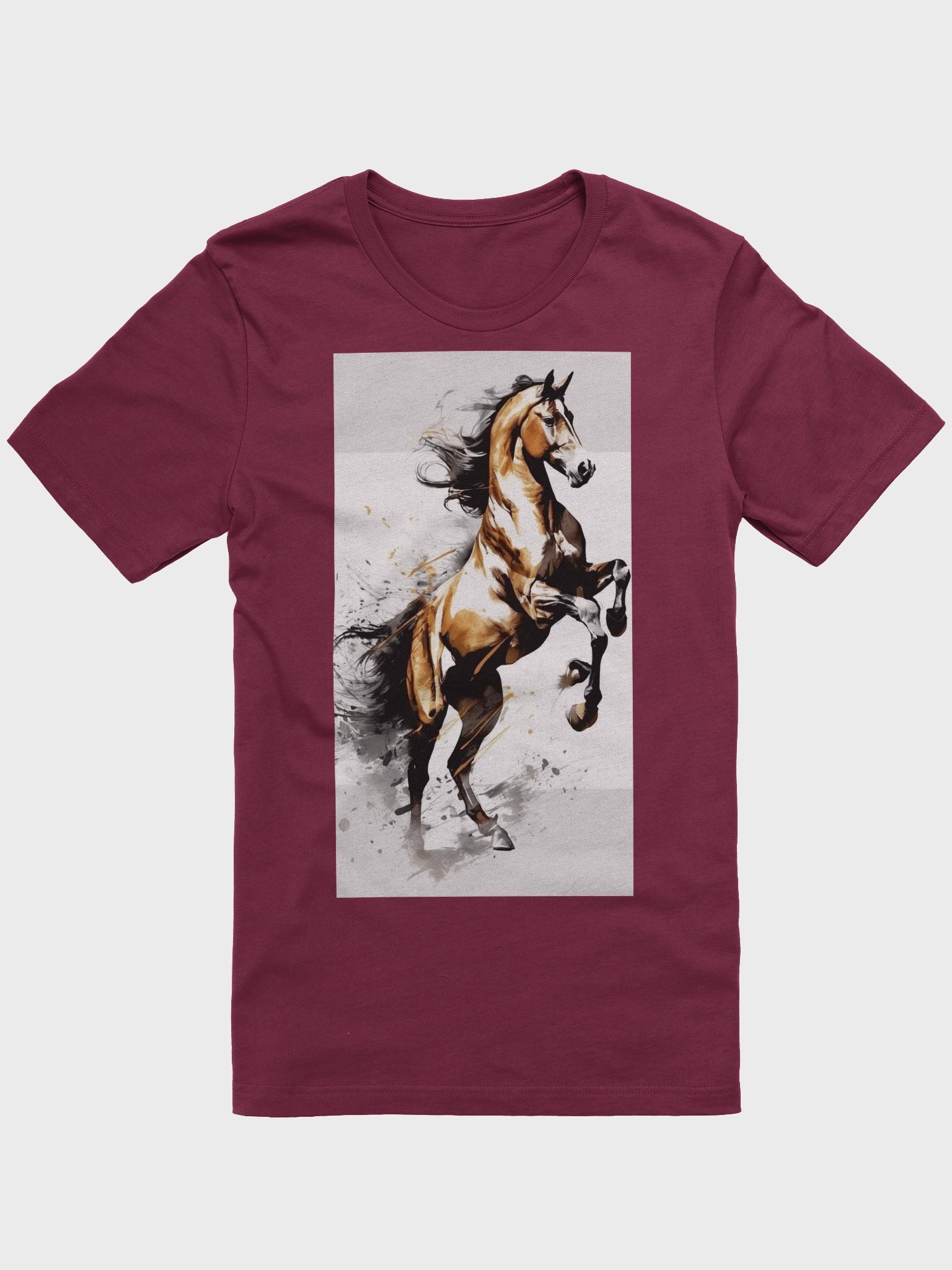 Dynamic Brushstroke Horse Art T-Shirt product image (1)